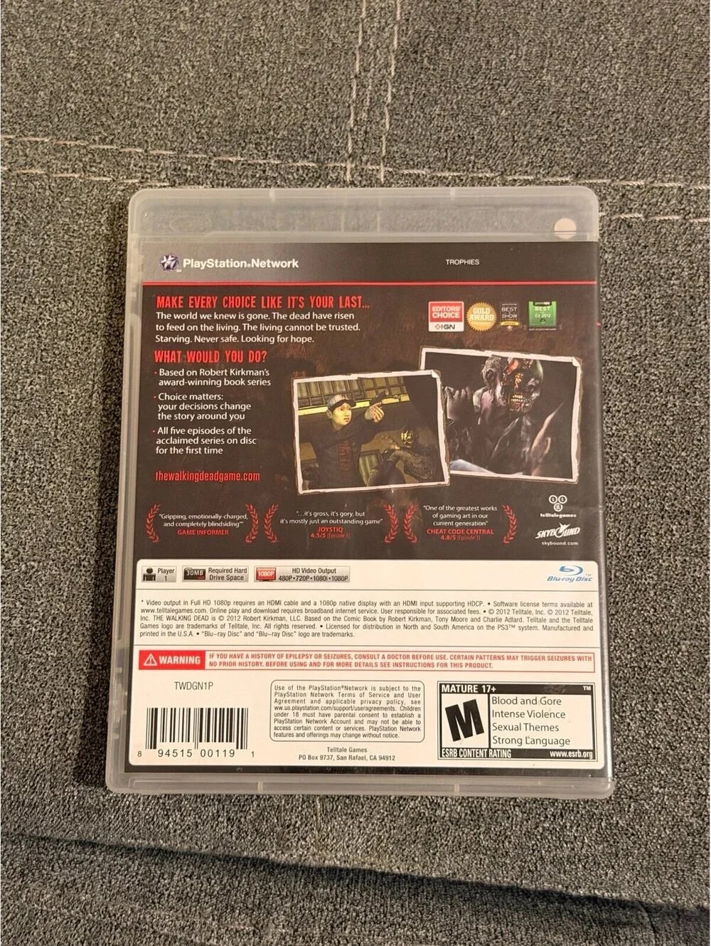 The Walking Dead for PlayStation 3